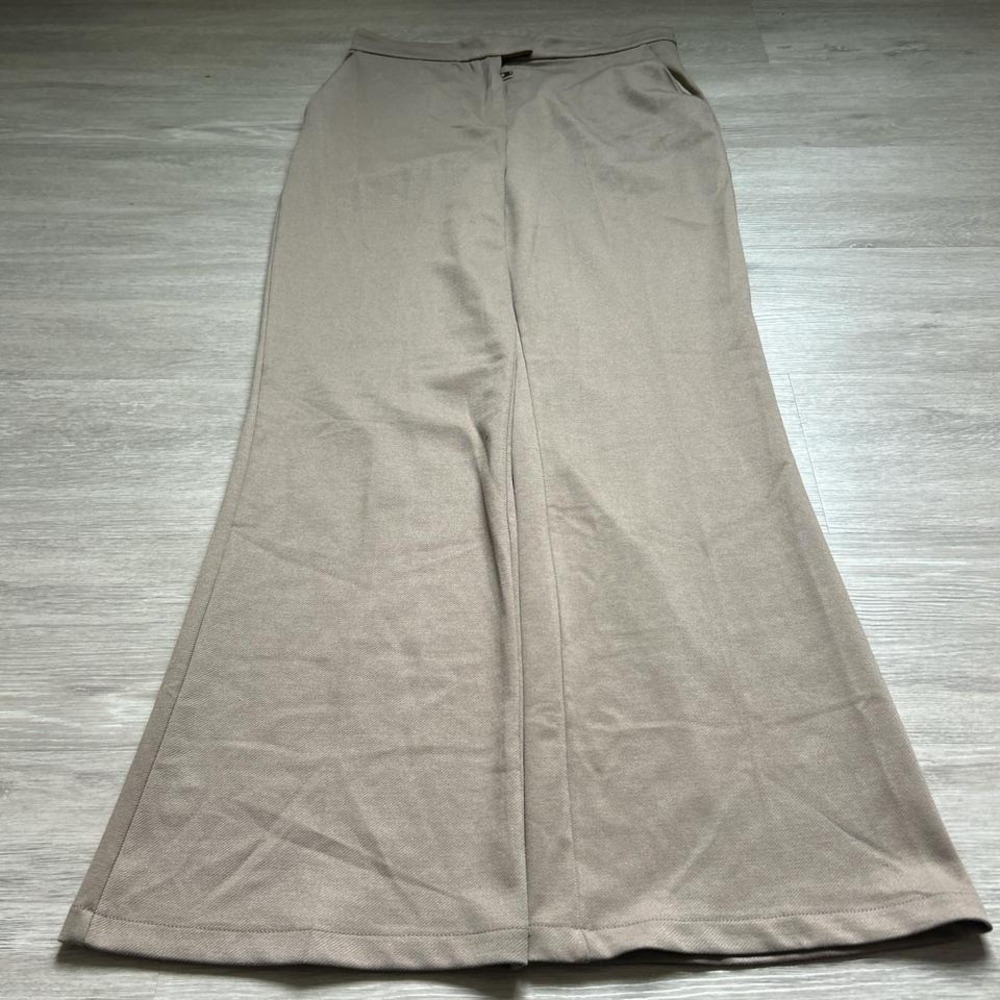 Baggy Wide Leg Tan Dress Pants by‎ H&M | 11" Leg Opening Y2K Vintage